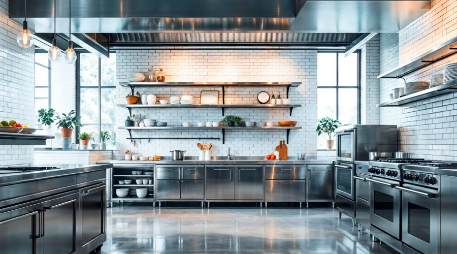 Digitalizar el mantenimiento en cocinas industriales hace que todo funcione mejor. Ejemplo de buena cocina industrial.